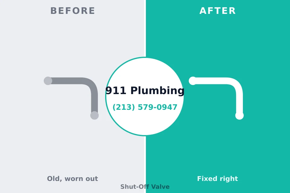 Before and after: plumbing repair Cocoa West, FL